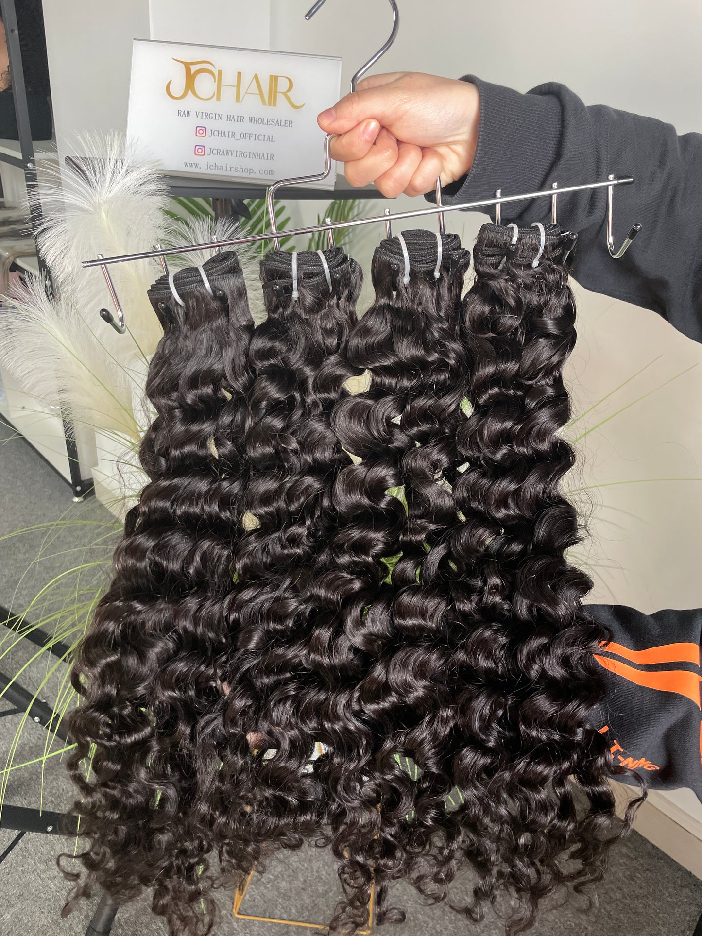 Top Virgin Hair Burmese Curly Burmese Hair Bundle #1B