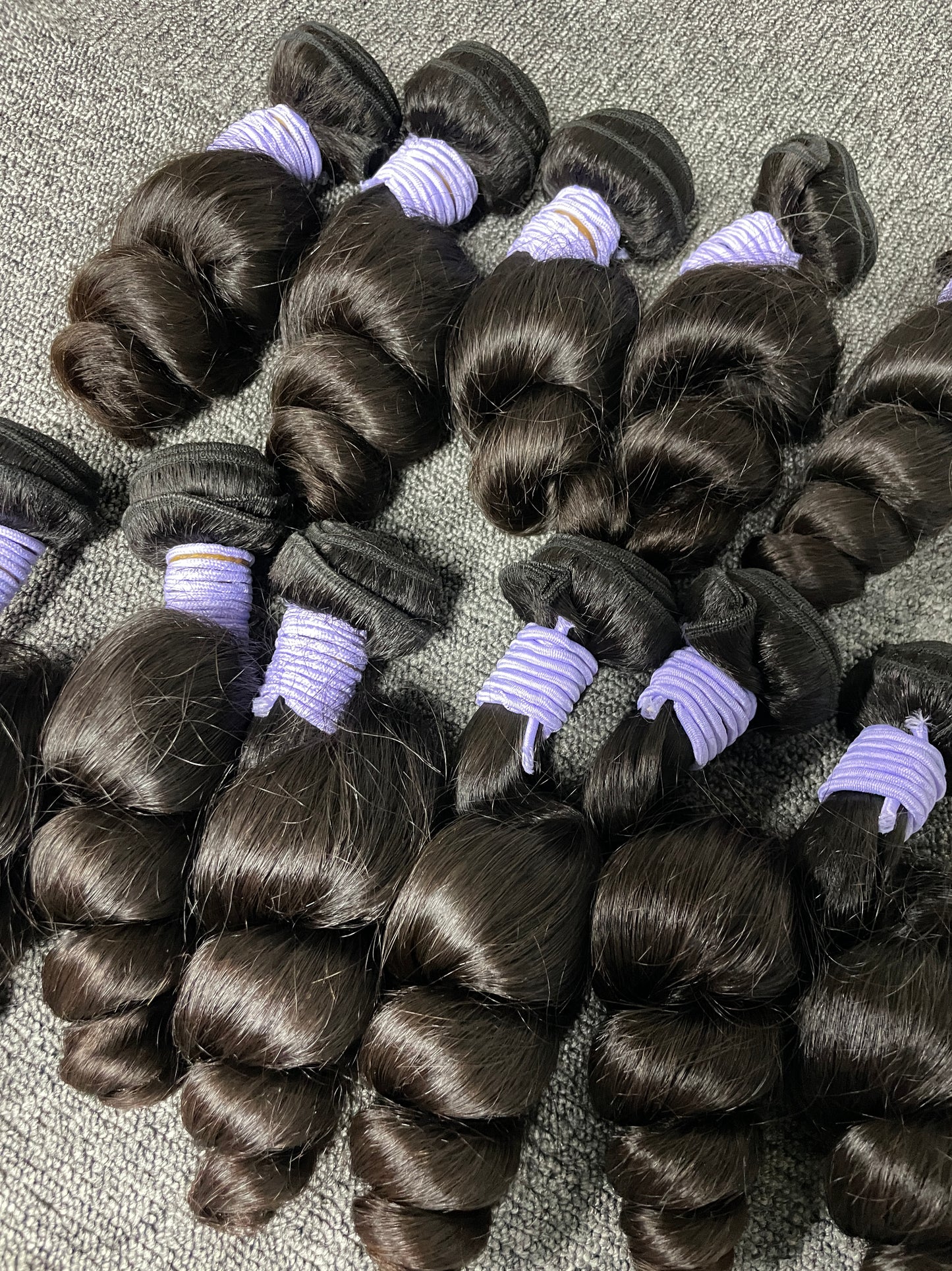 top raw cambodian hair bundle #1B loose wave