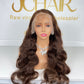 #4 Chocolate Straight / Body Wave Brazilian Hair 13X4 Transparent Lace Wig 180%