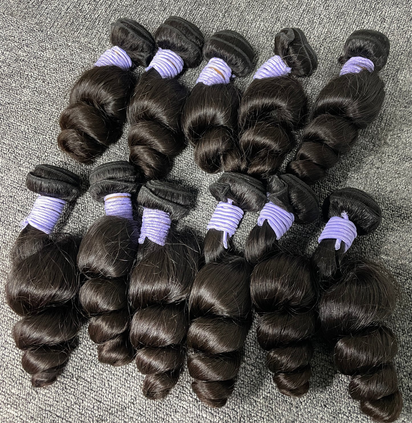 top raw cambodian hair bundle #1B loose wave
