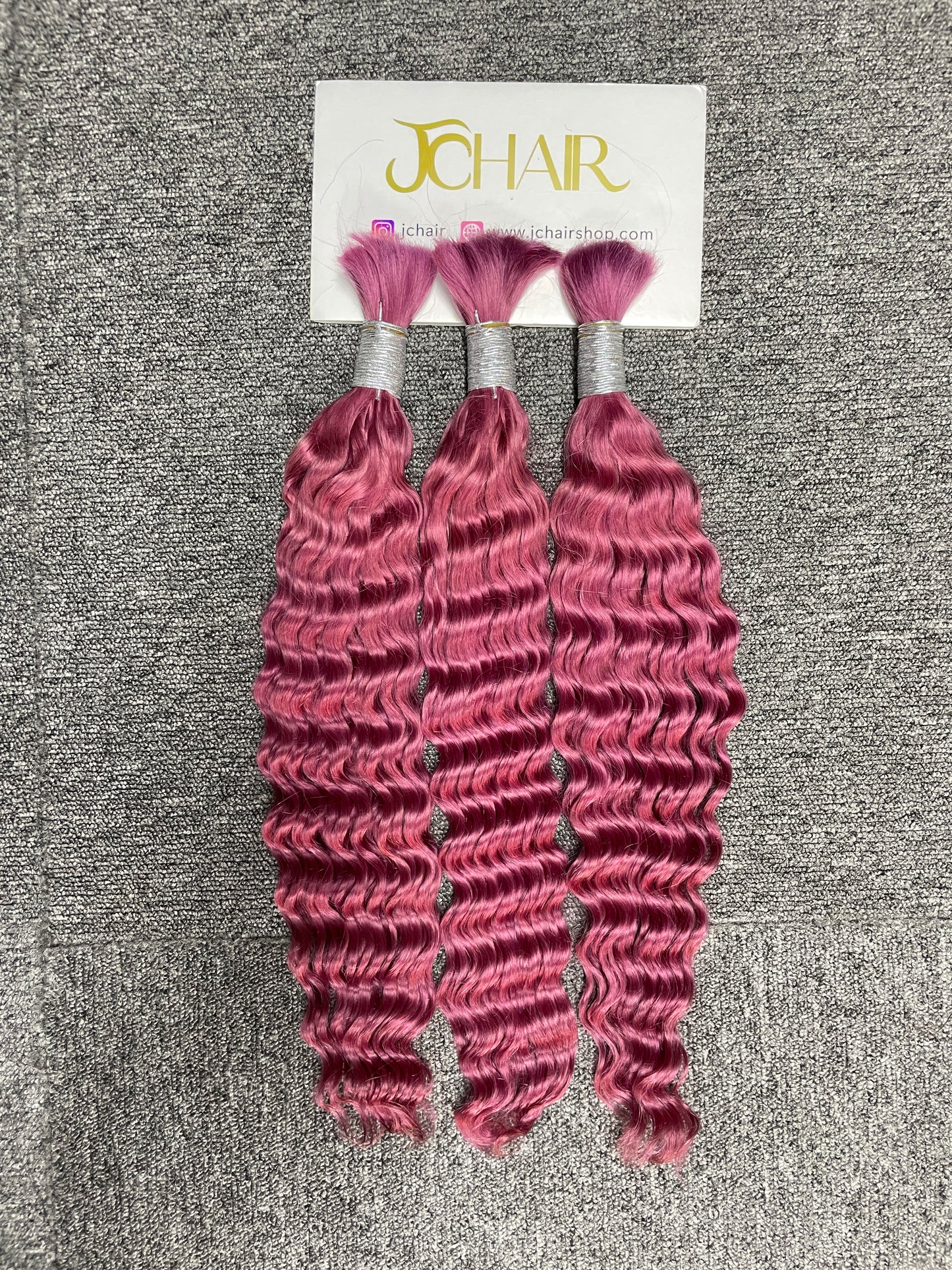 Bulk Hair Off the Track #pink - Deep Wave