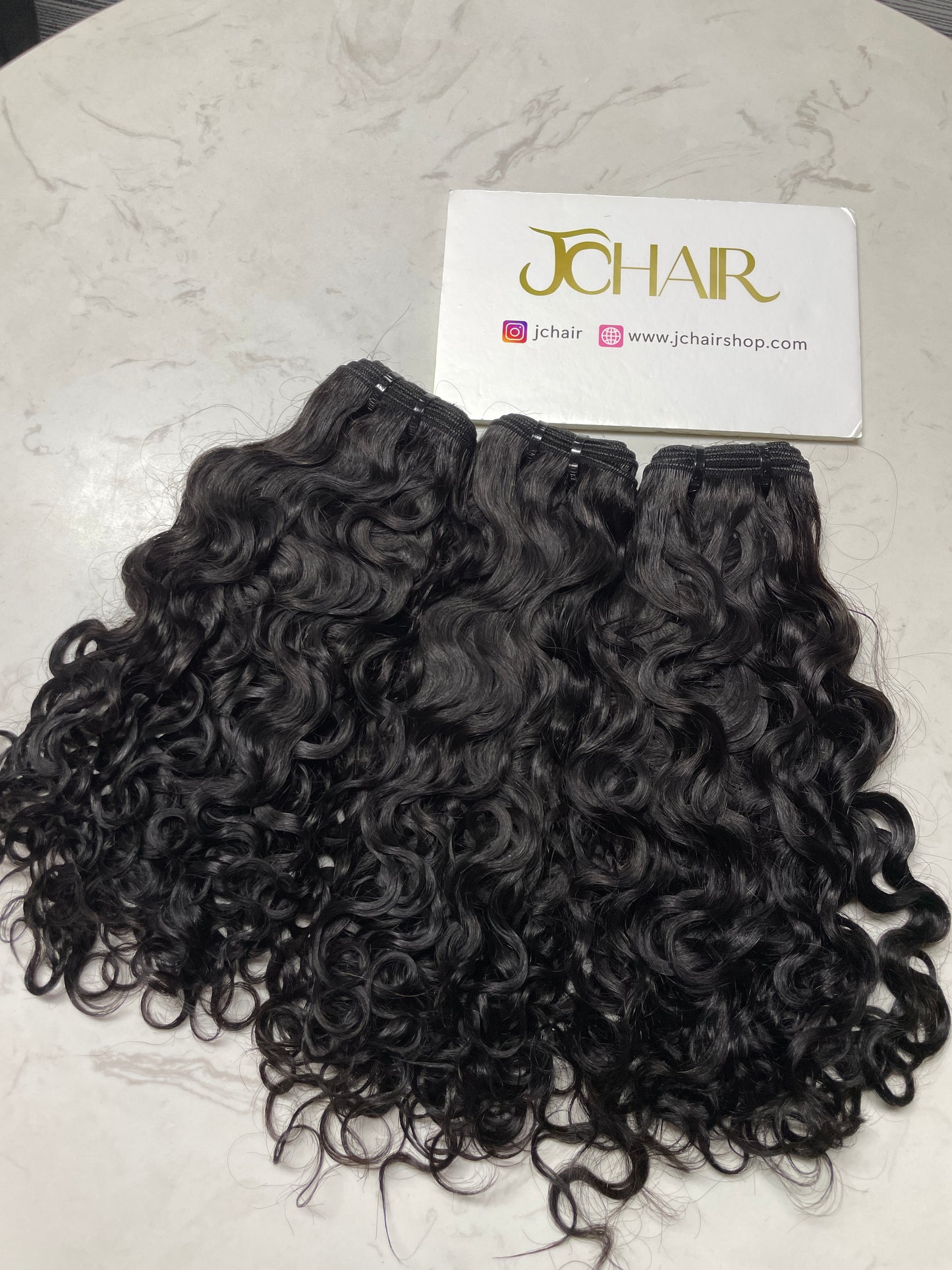 Top Burmese Virgin Hair Water Wave Bundle #1B