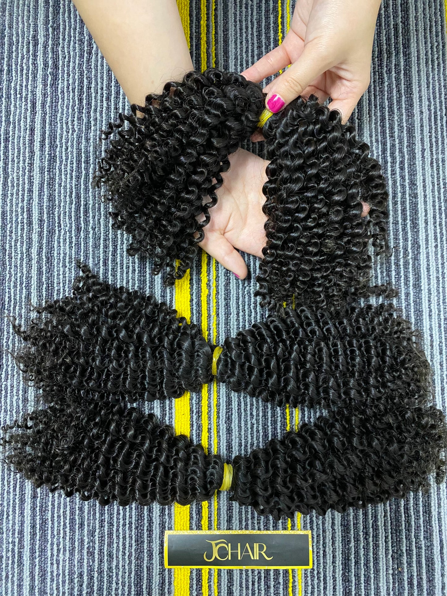 Twist human bulk hair #1B KC