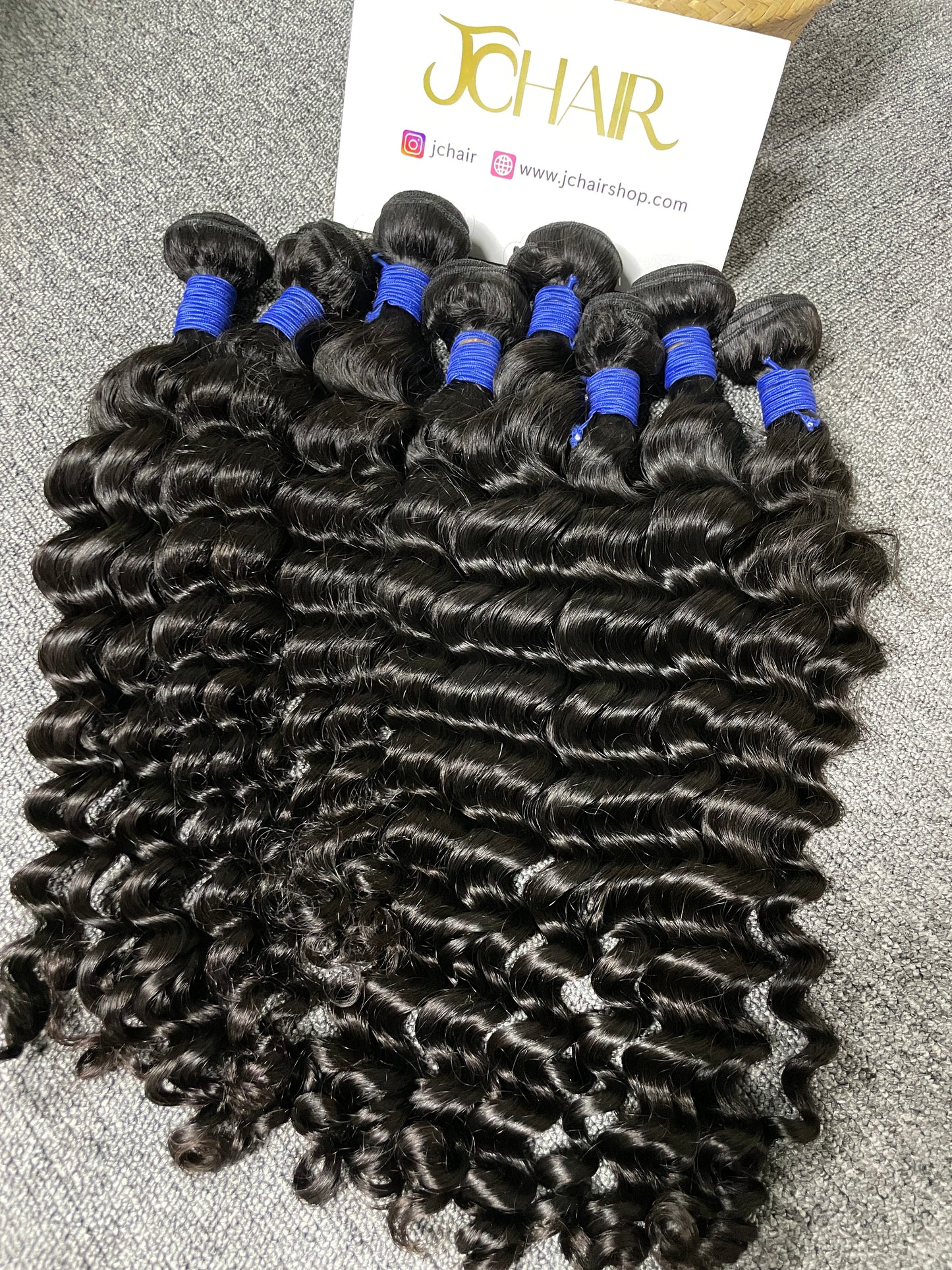top raw cambodian hair bundle #1B loose curly