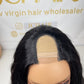 Top Virgin U-part Wig 180% 210%Density - Body Wave #1B