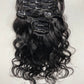 Top Virgin Classic Clip in Extension #1B - Body Wave
