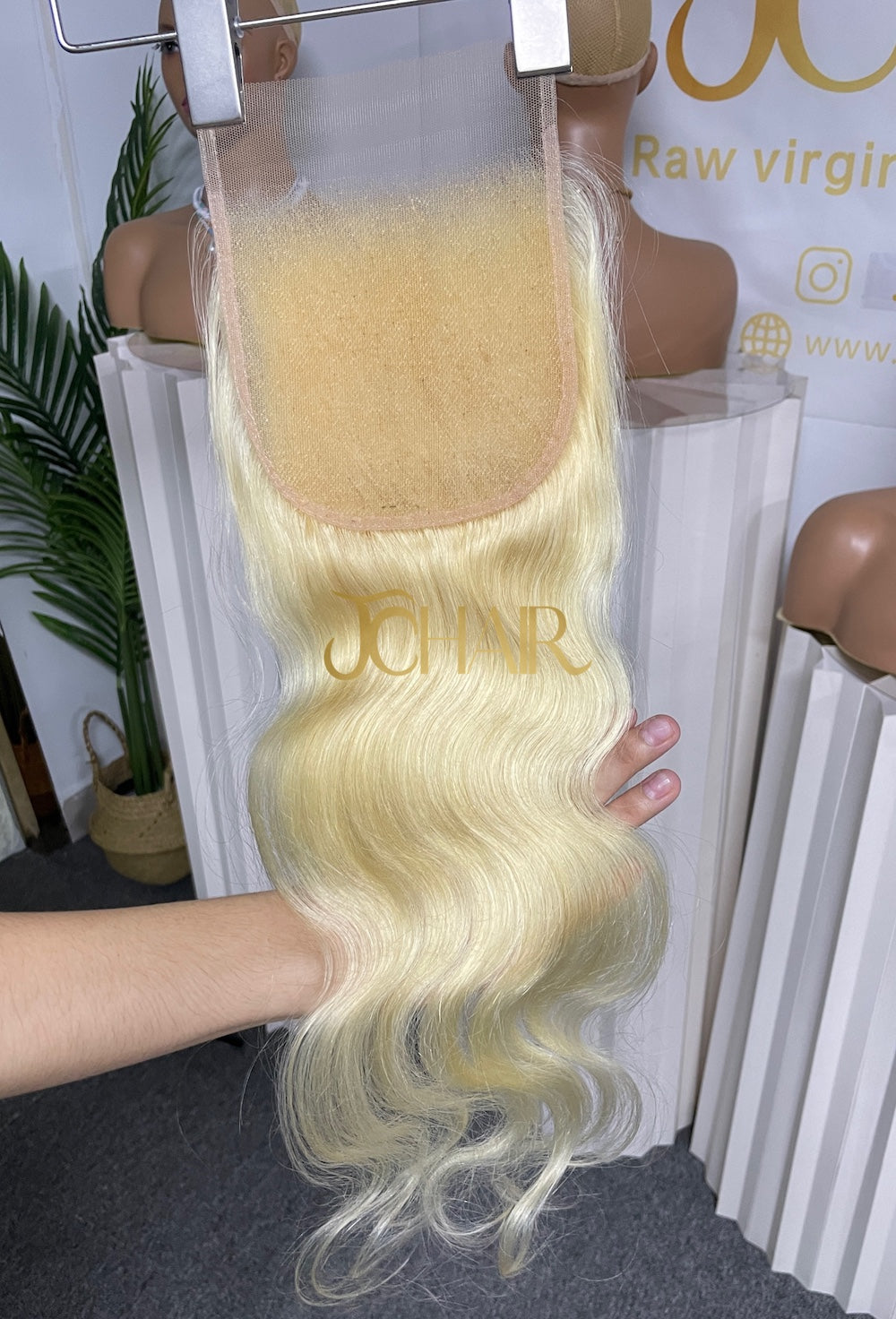 Top Virgin Body Wave HD / Transparent Lace Closure #613