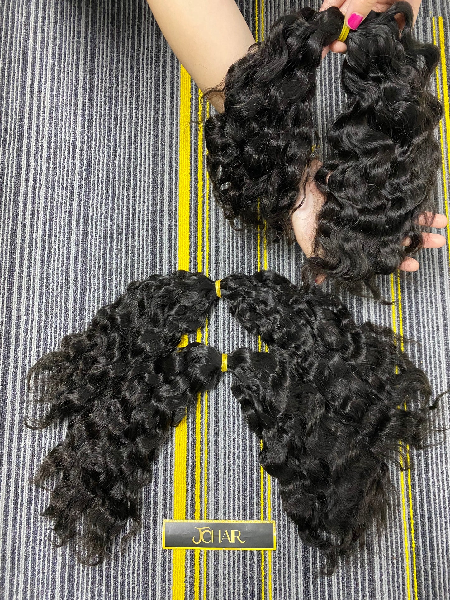 Twist human bulk hair #1B FW