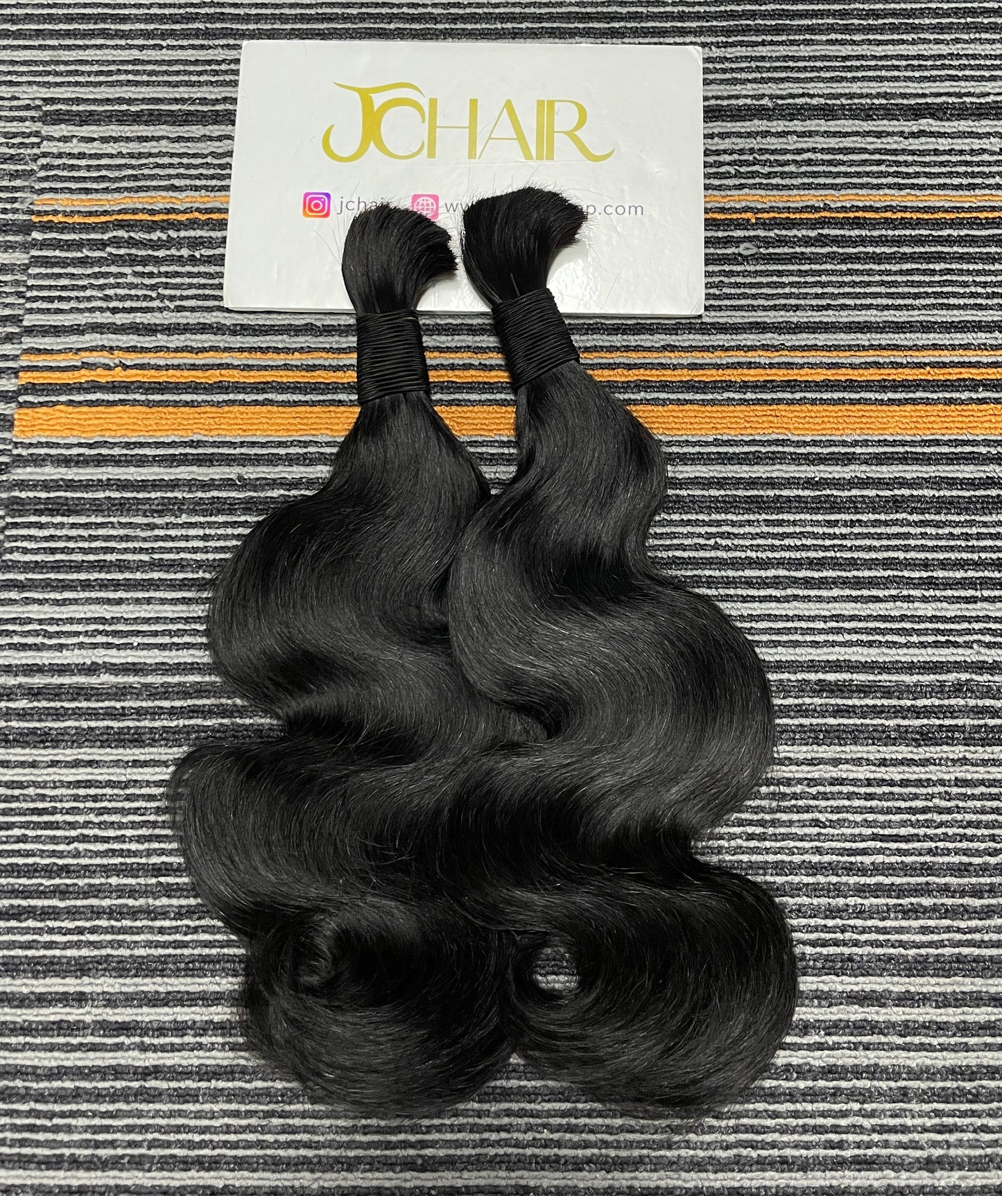 Bulk Hair Off the Track #1 jet black - body wave