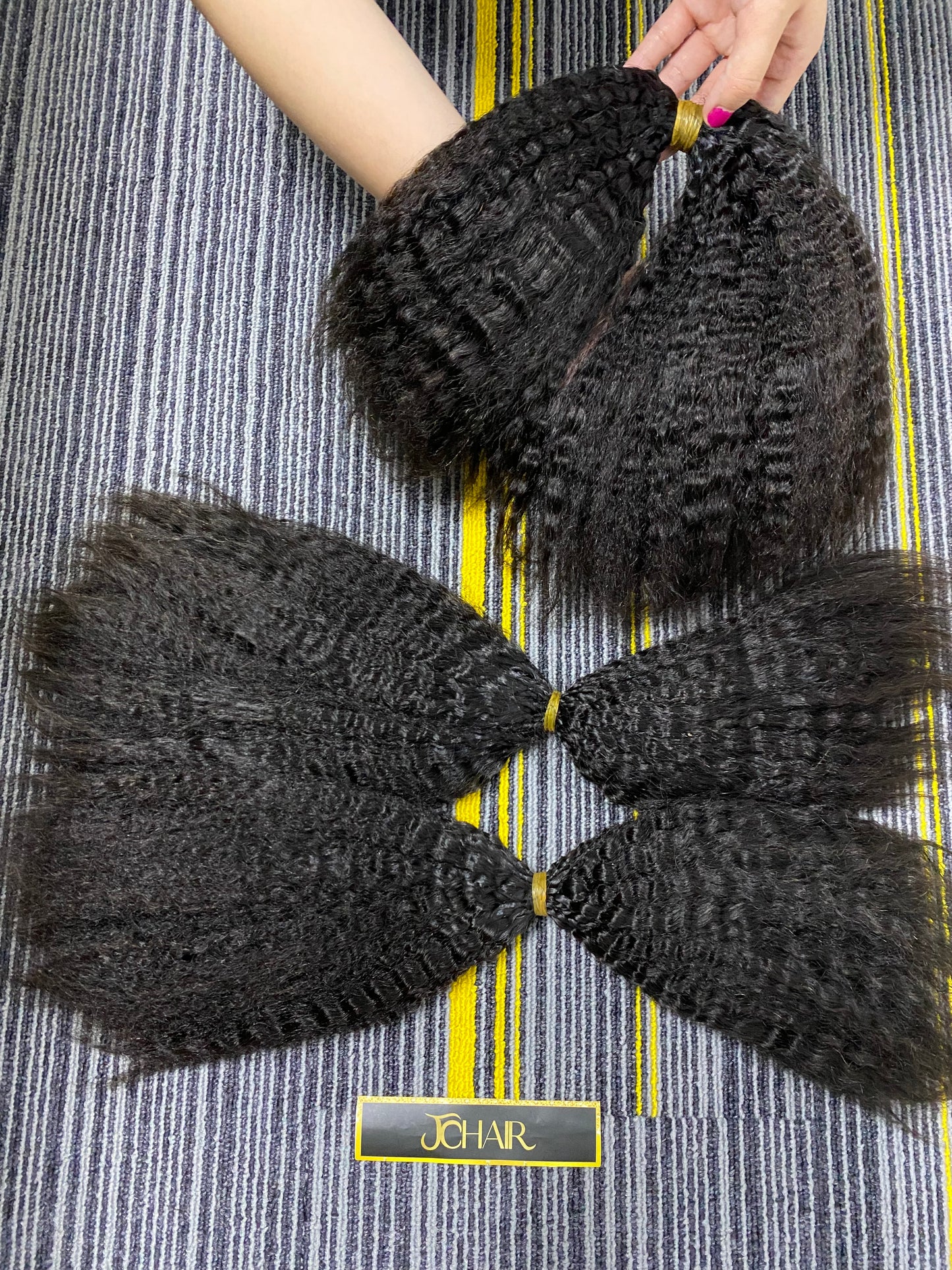 Twist human bulk hair #1B KS