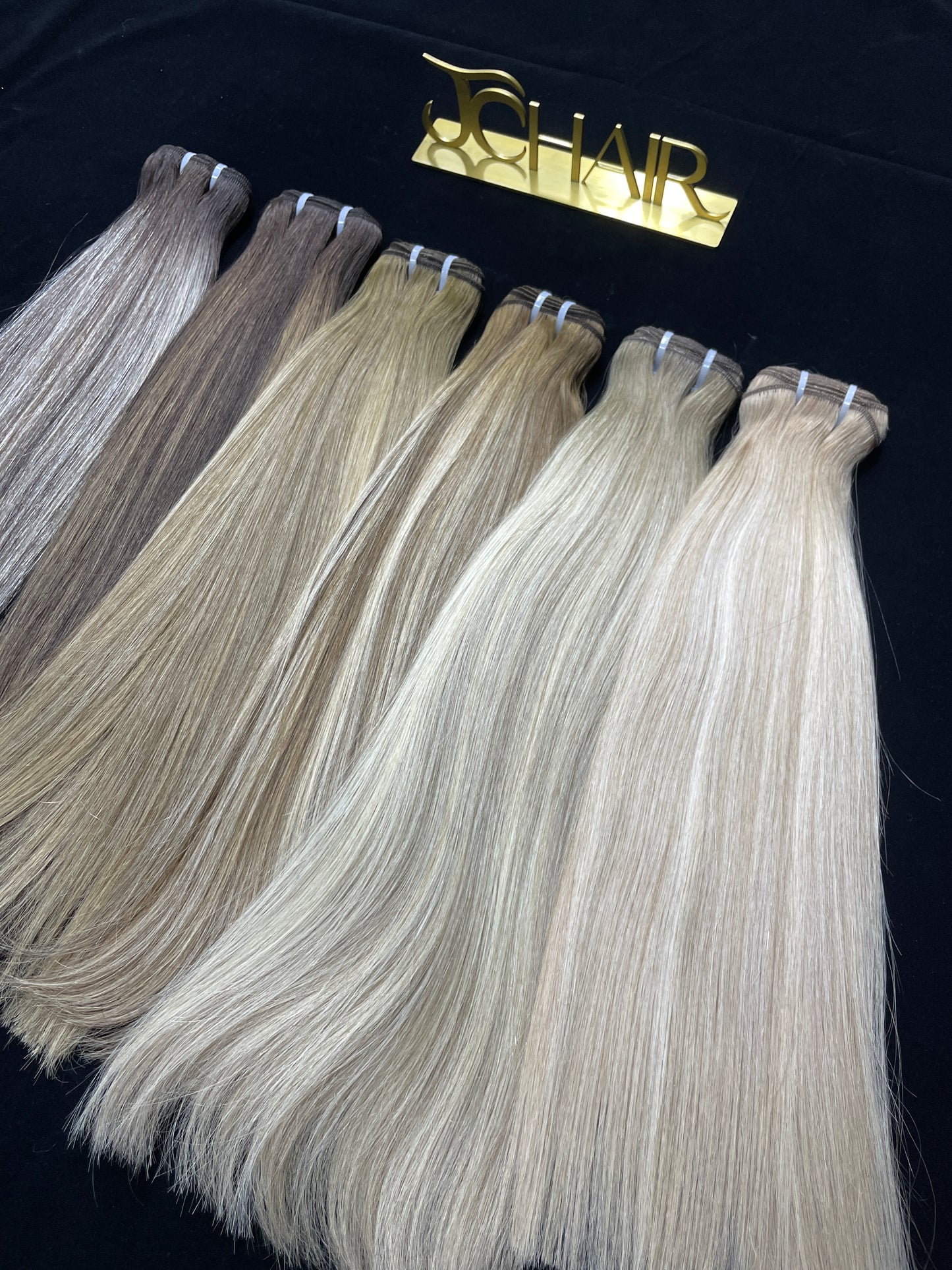 raw blended hair bundle & clip in #straight