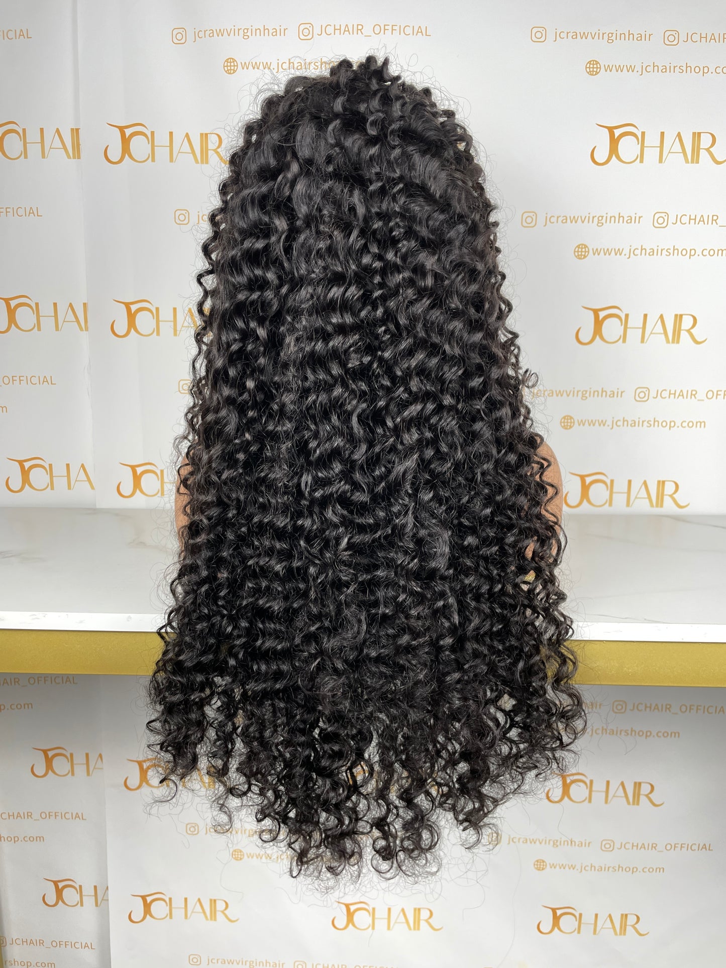 Top Burmese Virgin Hair 13x4 13x6 HD Full Frontal Wig - Deep Wave #1B