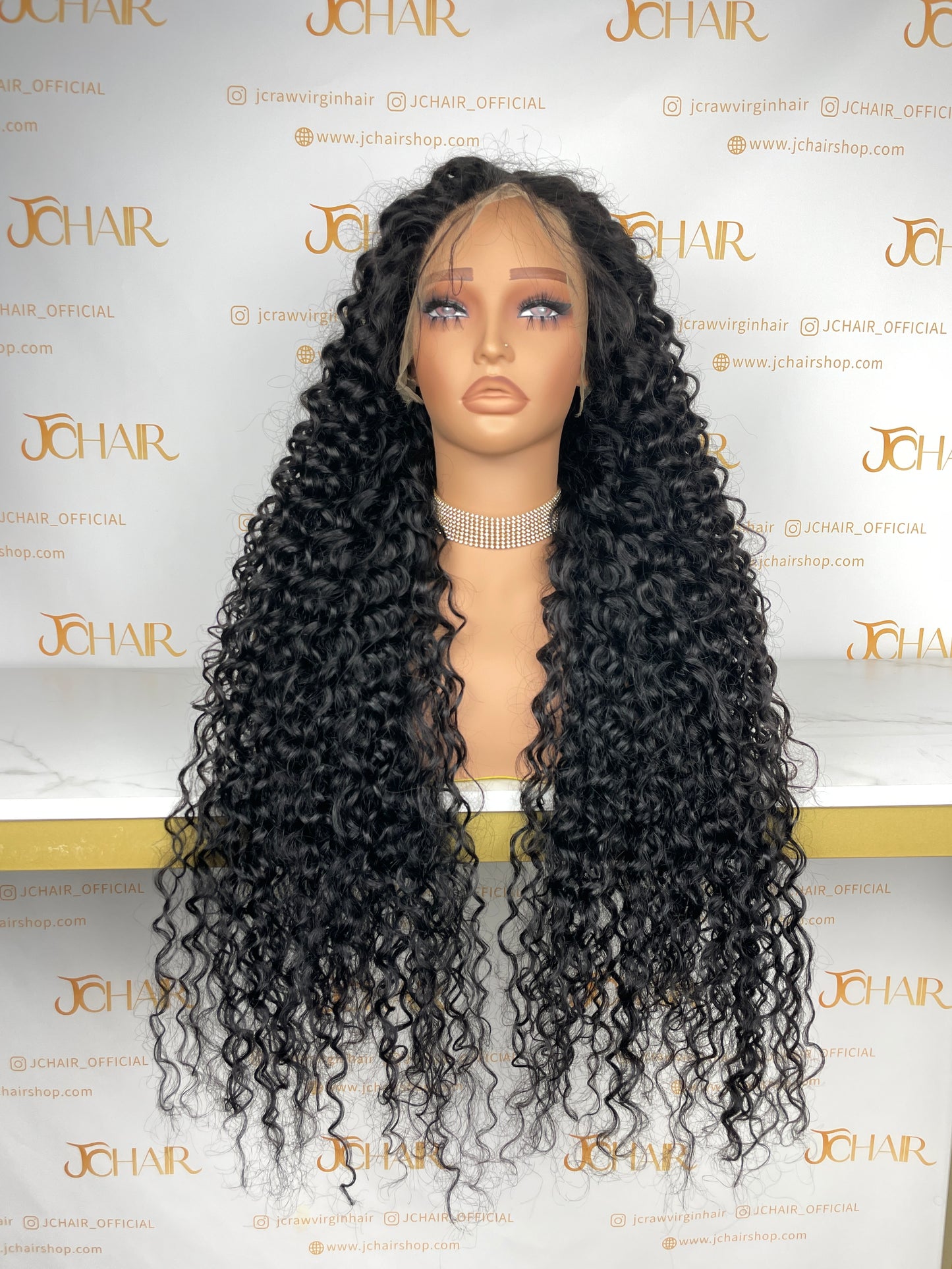 Top Burmese Virgin Hair 13x4 13x6 HD Full Frontal Wig - Italian Curly #1B