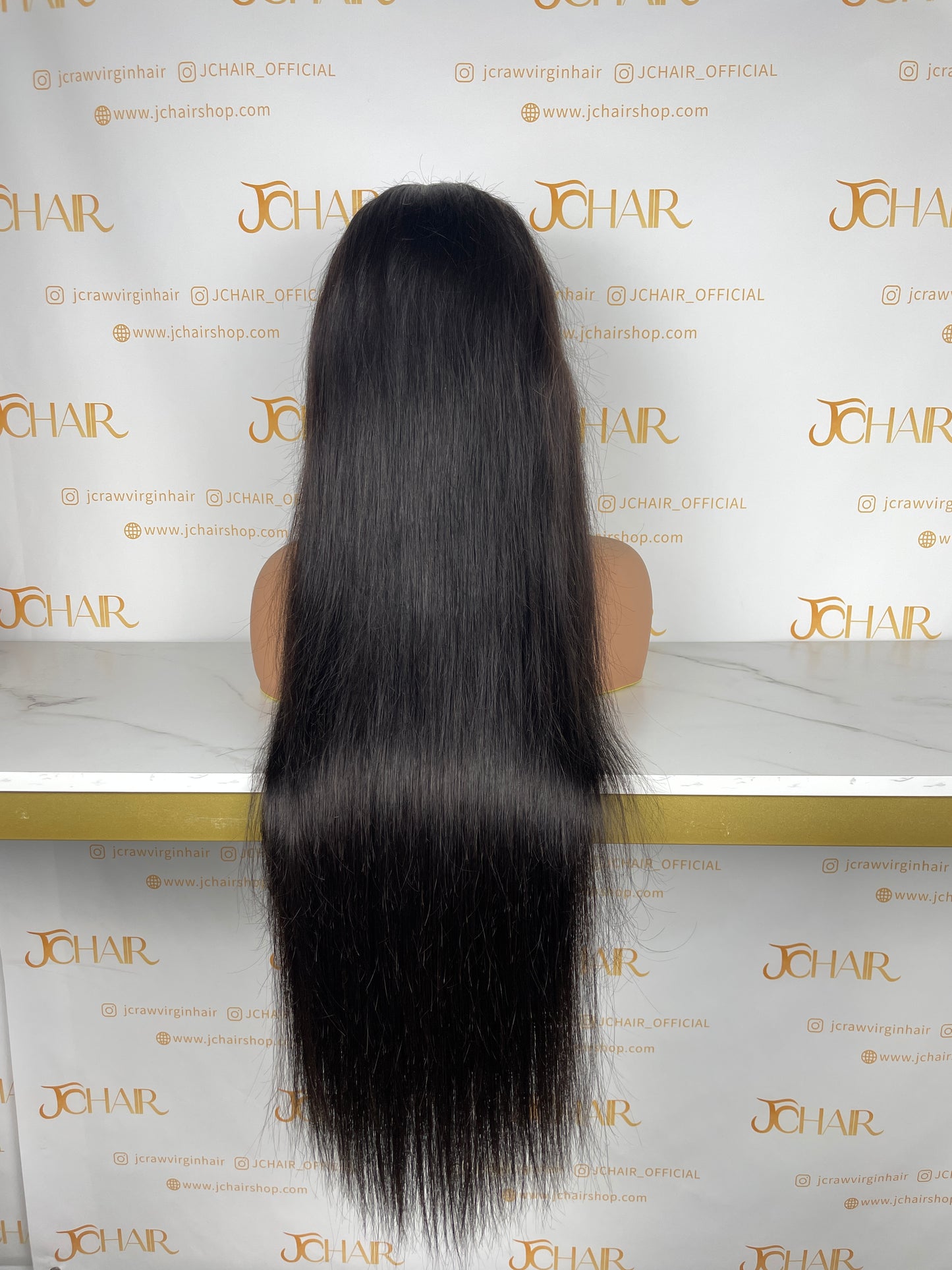 Top Burmese Virgin Hair 13x4 13x6 HD Full Frontal Wig - Straight #1B