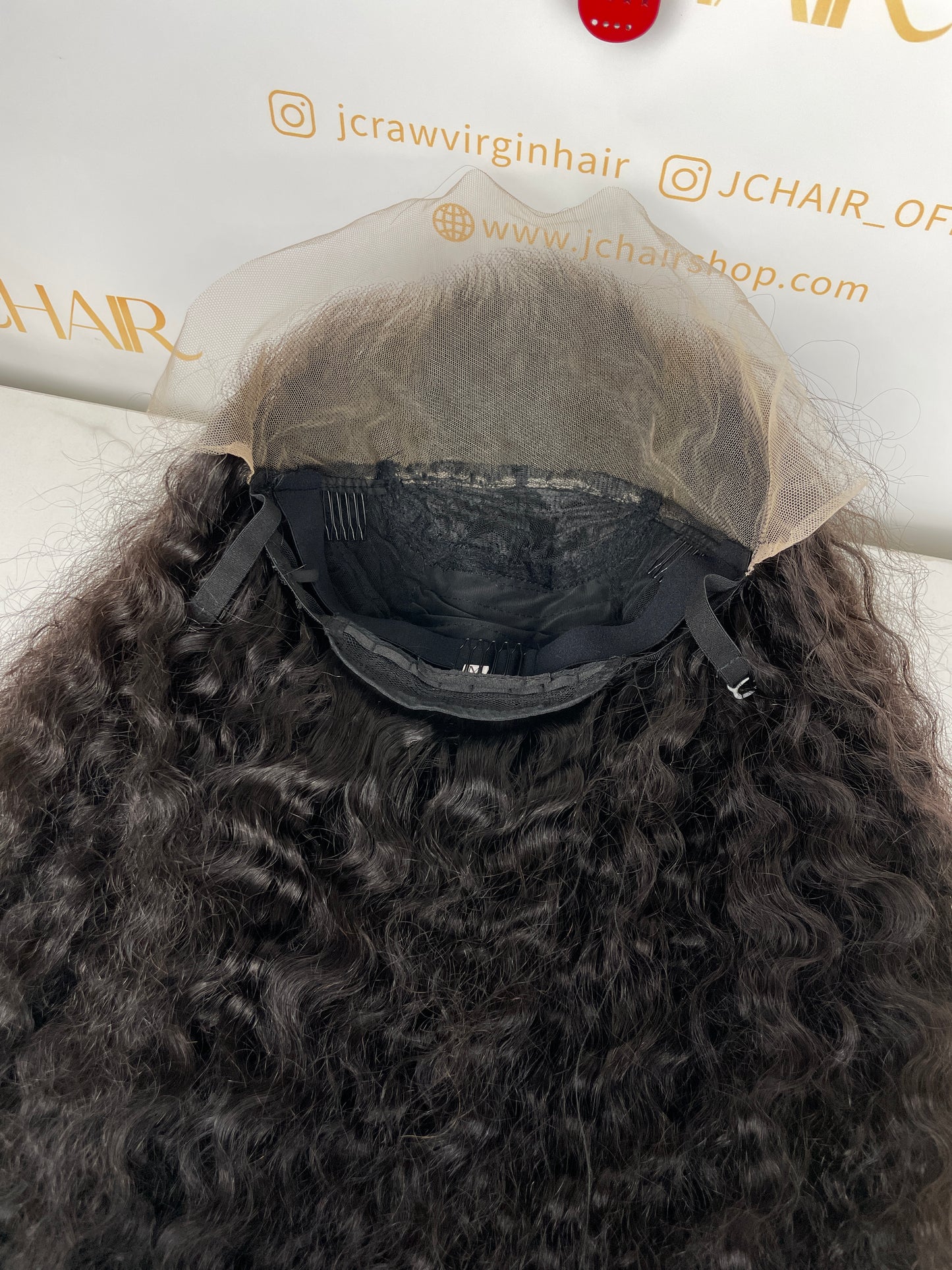 Top Burmese Virgin Hair 13x4 13x6 HD Full Frontal Wig - Burmese curly #1B