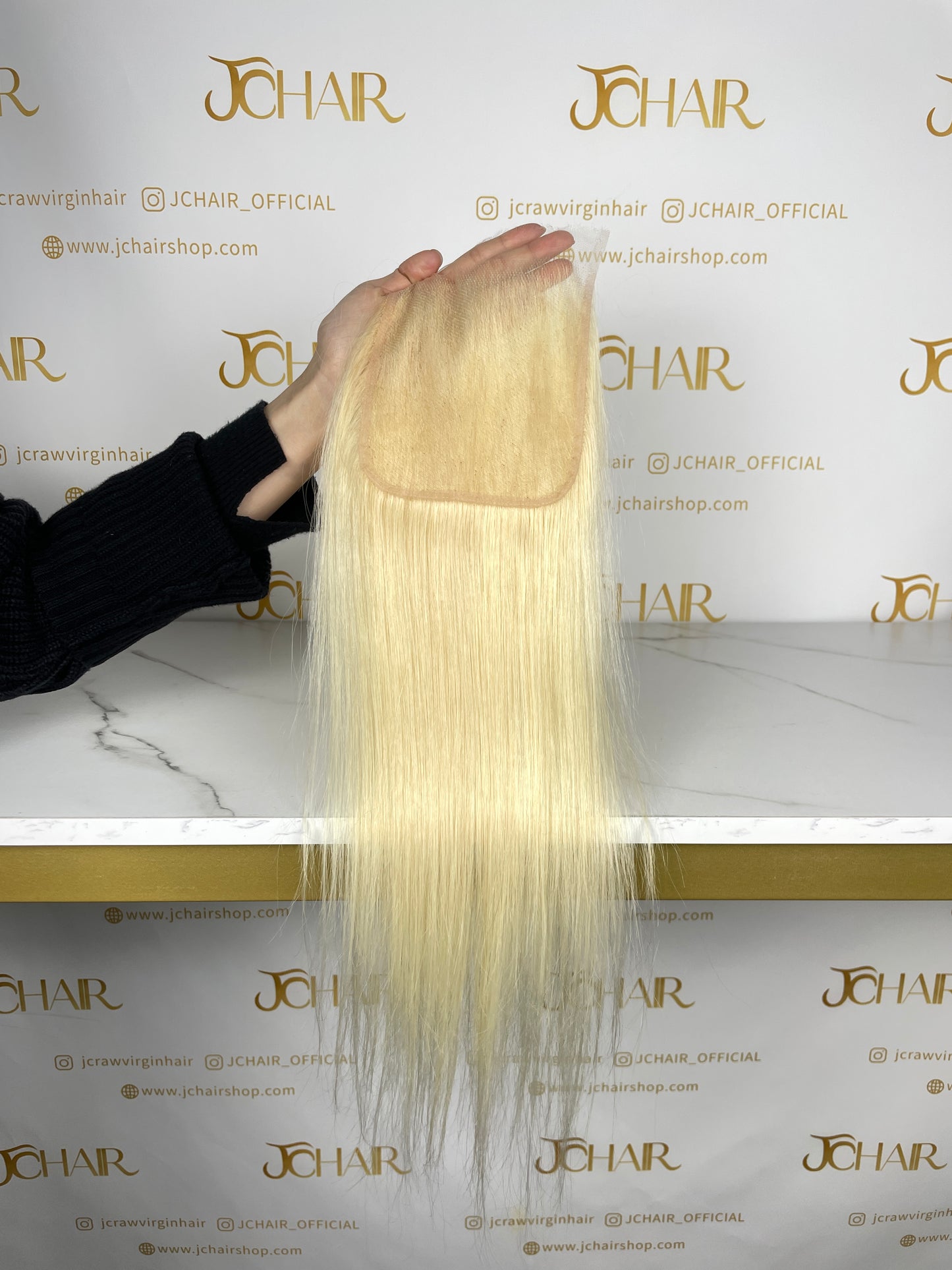 Raw hair Straight HD / Transparent Lace Closure #613
