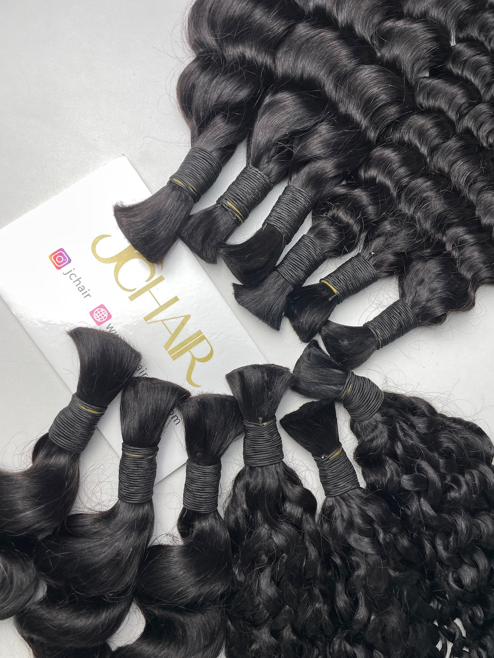 Bulk Hair Off the Track #1B - Italian Curly