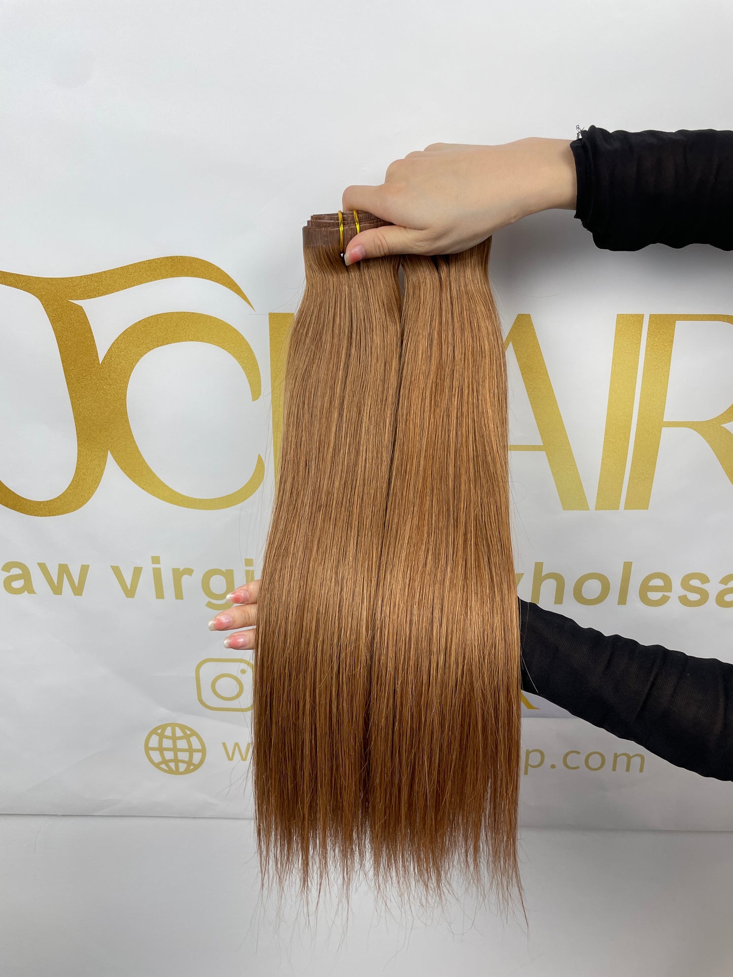 Straight Seamless Clip in Hair Extention #8