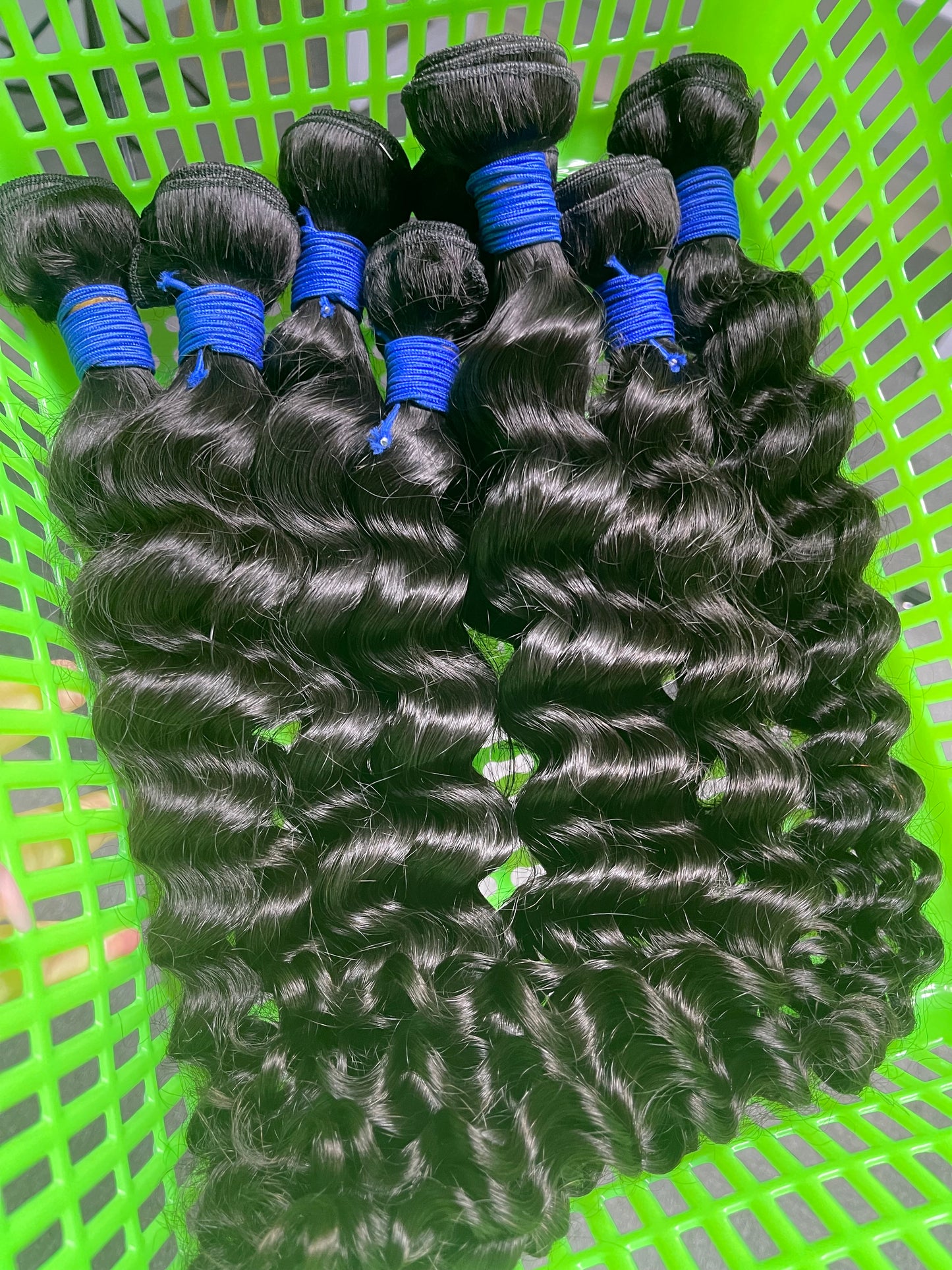 top raw cambodian hair bundle #1B loose curly