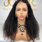 Mink Virgin Hair 4x4 5x5 HD Closure Wig  - Kinky Curly #1B