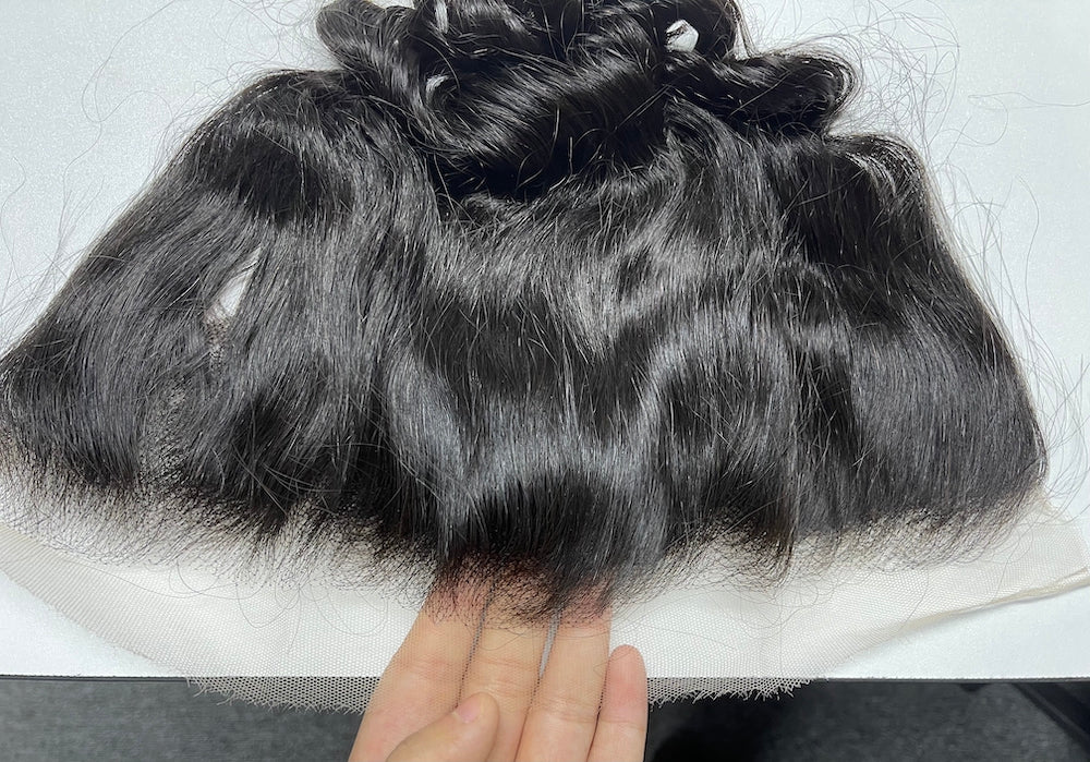 Top Virgin Loose Wave HD / Transparent Lace Frontal #1B