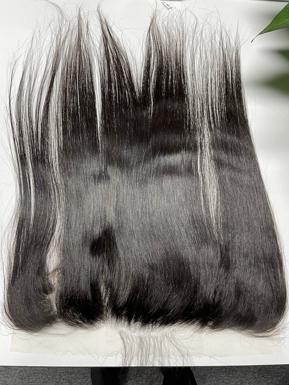 Top Virgin Straight HD / Transparent Lace Frontal #1B