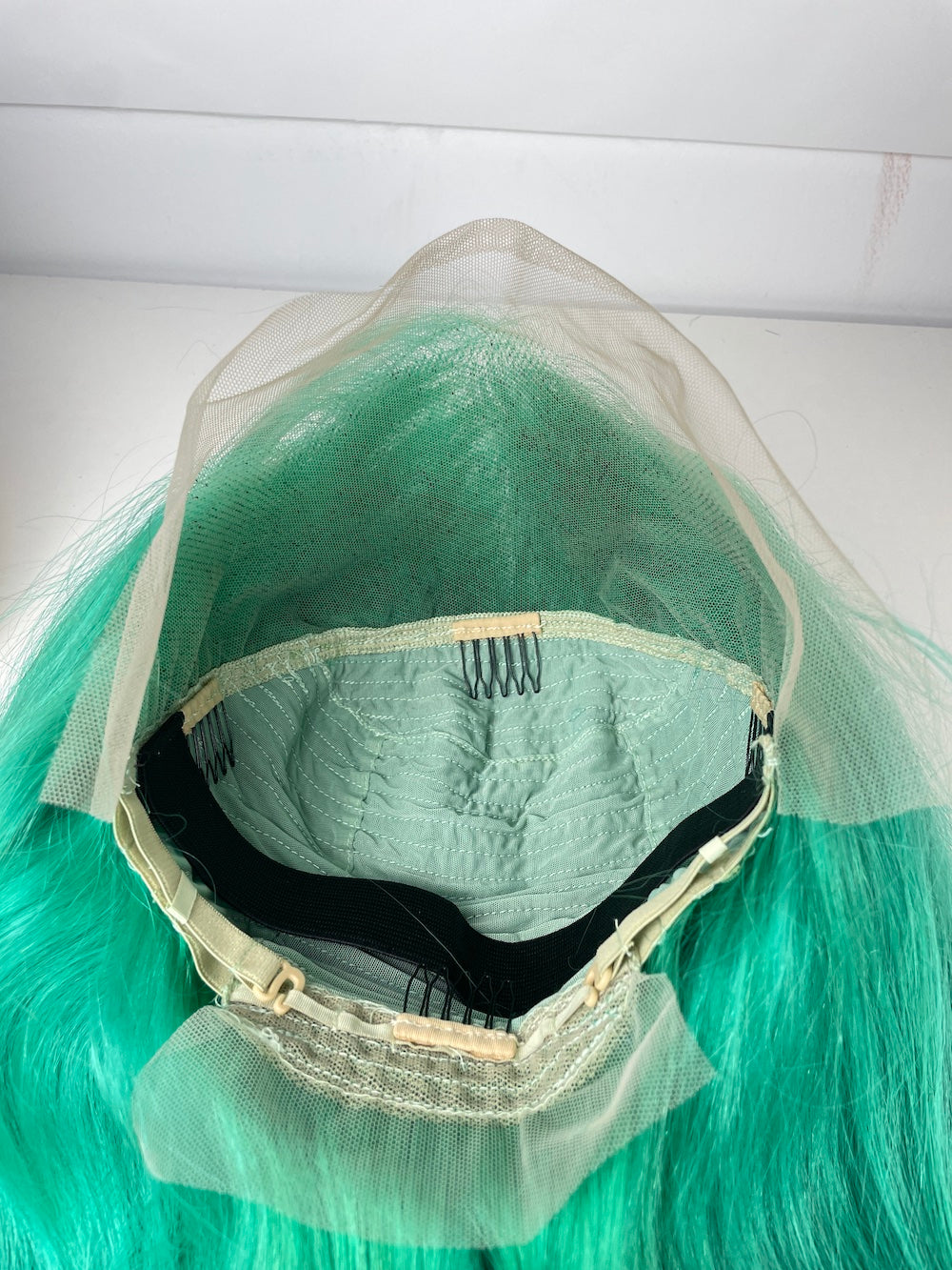 13*4 Full Frontal Transparent Lace Bob Colored Wig Straight 180% - Lake Blue