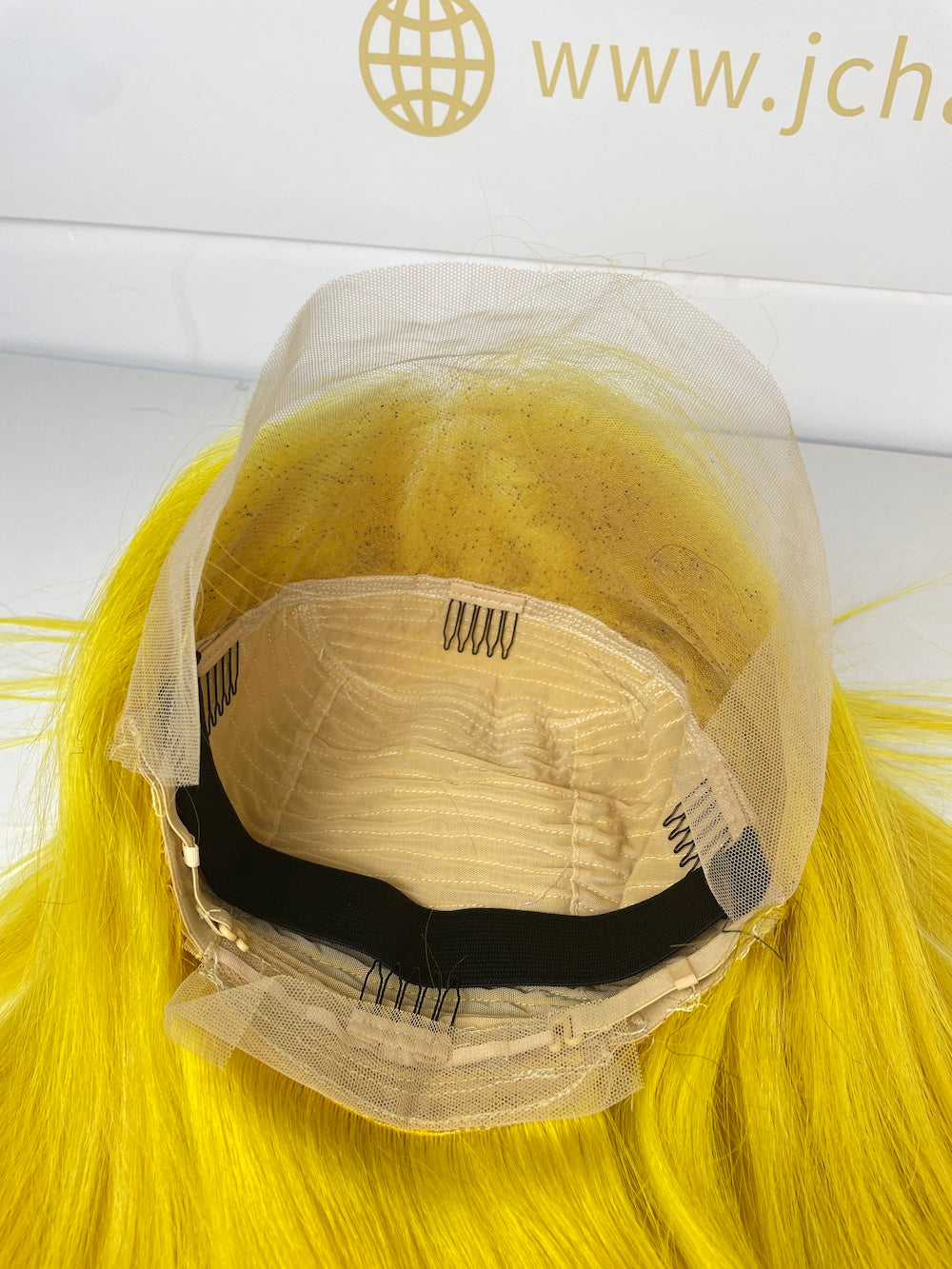 13*4 Full Frontal Transparent Lace Bob Colored Wig Straight 180% - Yellow