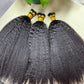 Indian Hair I-TIP Extentions Kinky Straight #1B 100grams/100pieces