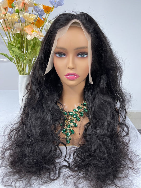 Burmese Virgin Hair 13x4 13x6 HD Full Frontal Wig - Body Wave #1B