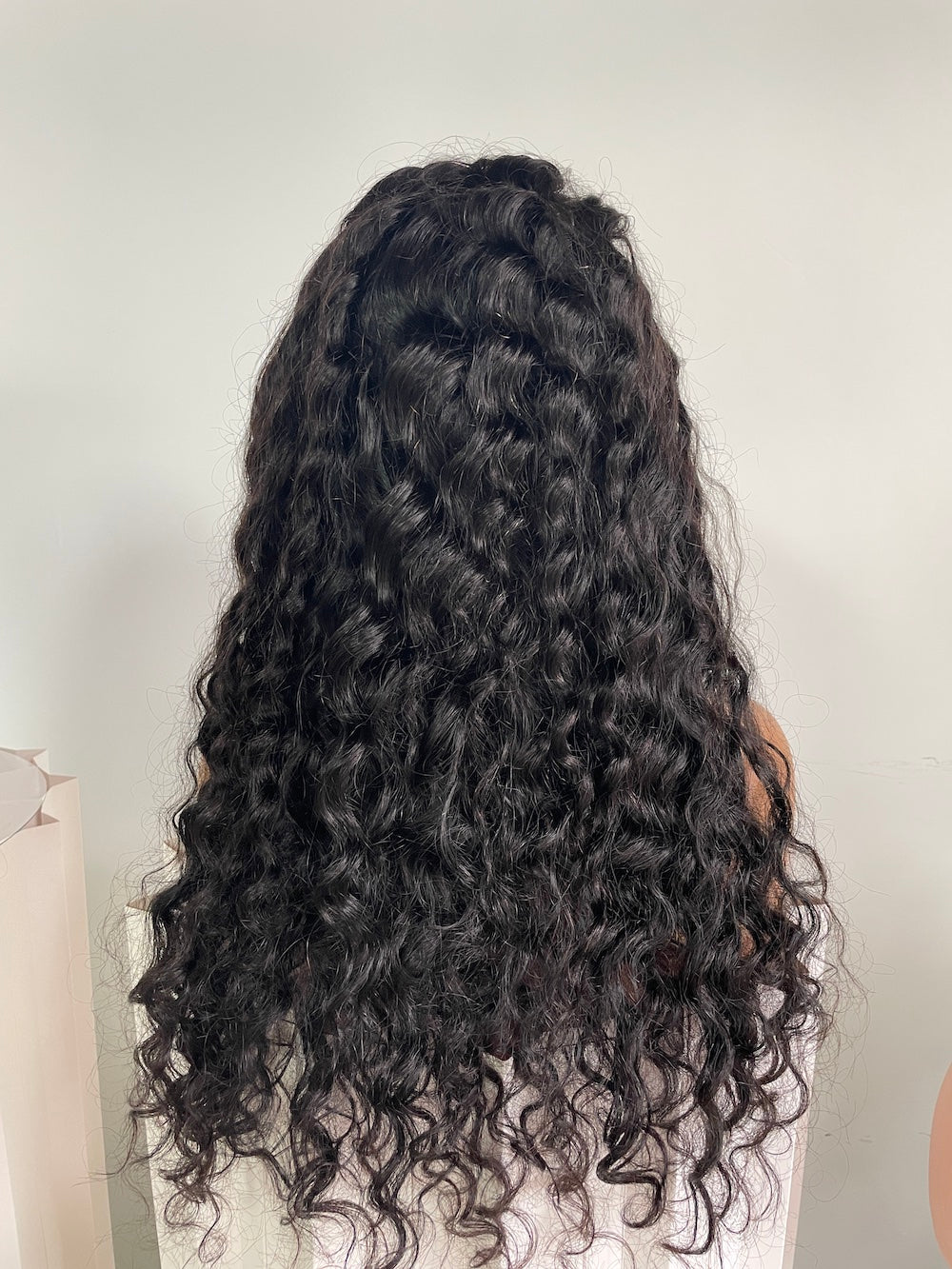 Mink Virgin Hair 4x4 5x5 HD Closure Wig - Loose Curly #1B