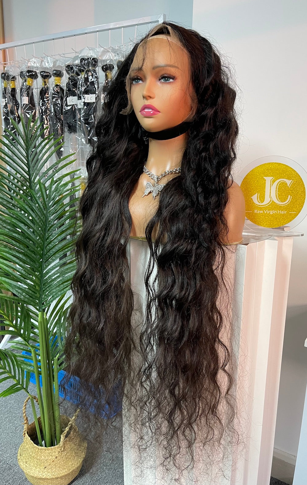 Burmese Virgin Hair 13x4 13x6 HD Full Frontal Wig - Loose Wave #1B
