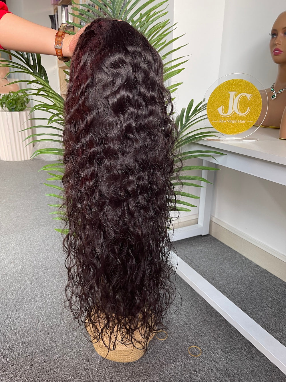 Mink Virgin Hair 4x4 5x5 HD Closure Wig - Natural Wave #1B
