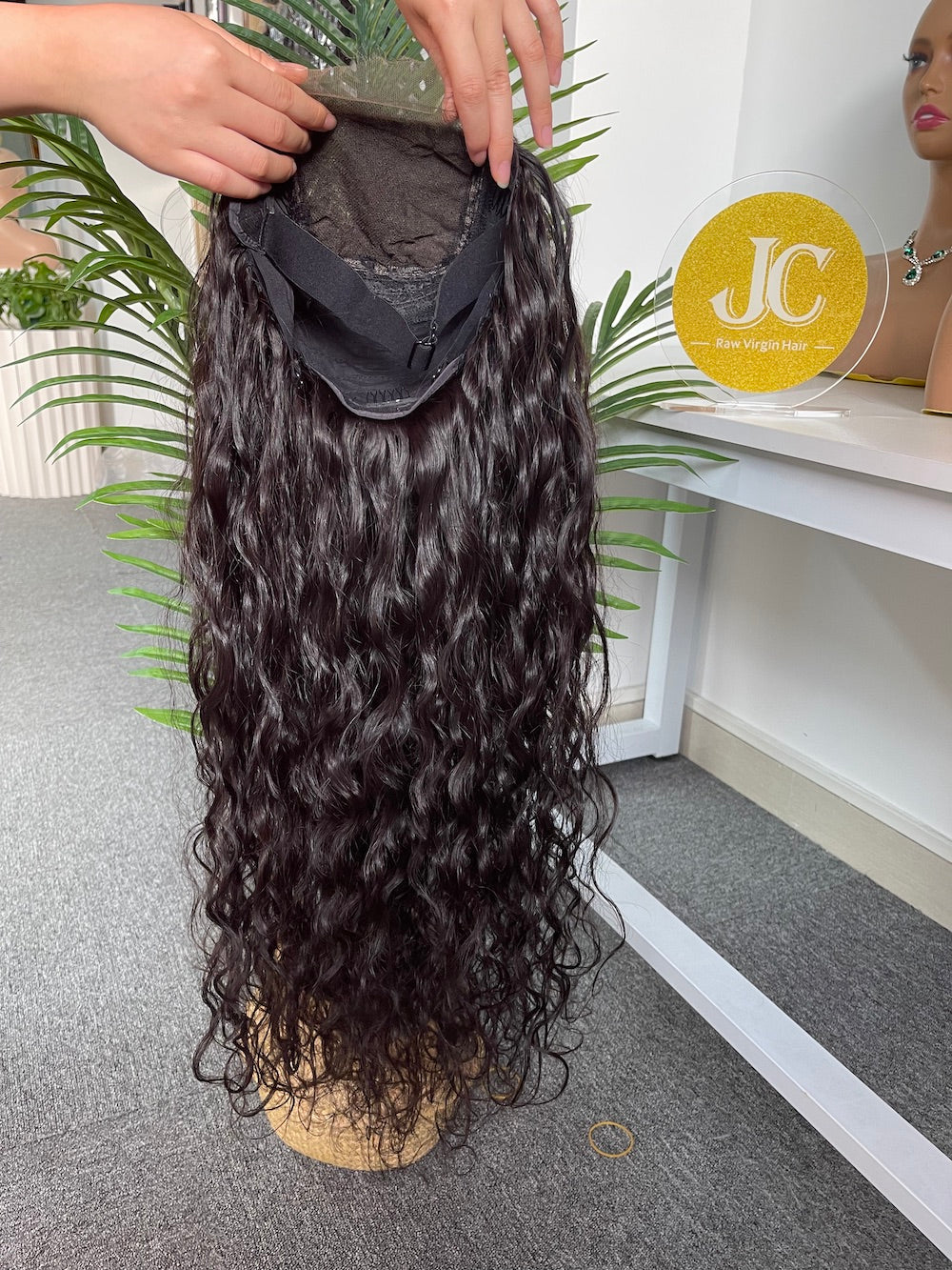Mink Virgin Hair 4x4 5x5 HD Closure Wig - Natural Wave #1B