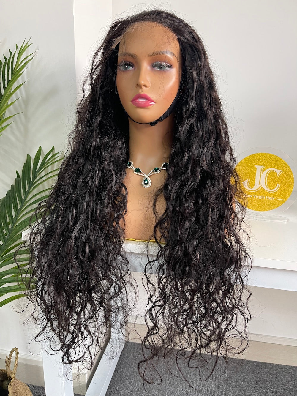 Mink Virgin Hair 4x4 5x5 HD Closure Wig - Natural Wave #1B