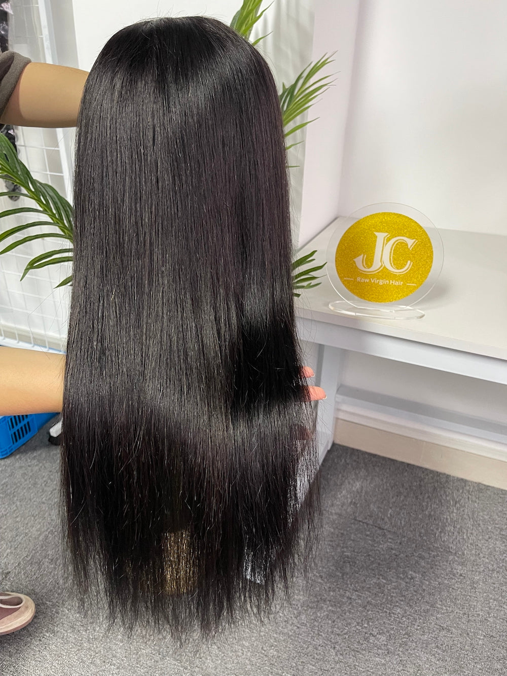 Mink Virgin Hair 4x4 5x5 HD Closure Wig - Straight #1B