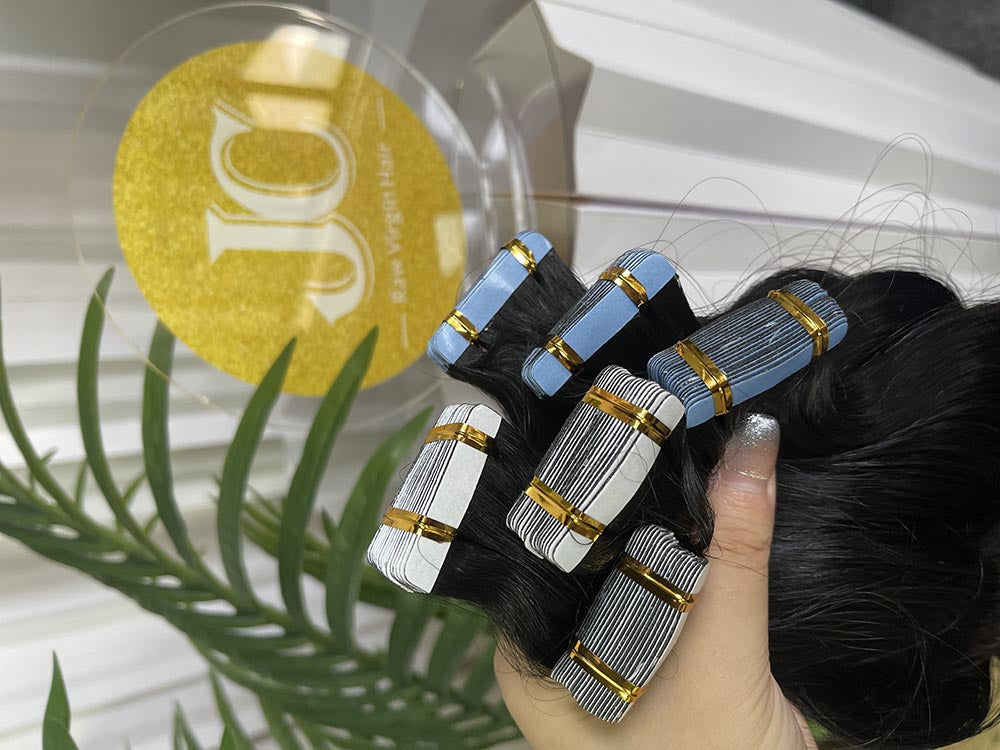 Water Wave Tape in Hair Extention #1B