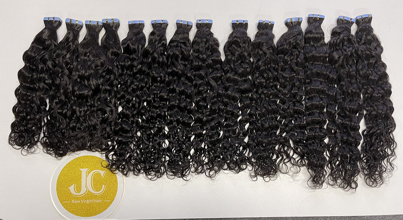 Water Wave Tape in Hair Extention #1B