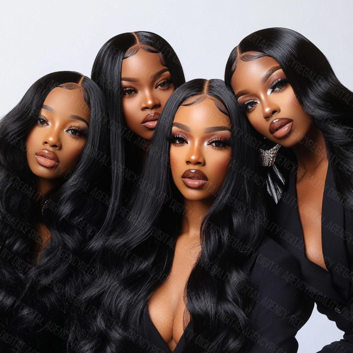 Crochet hair #1B burmese curly