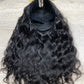 U-part Wig 180% 210%Density - indian wavy #1B