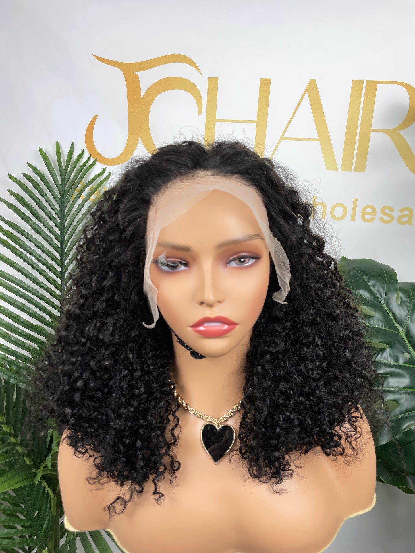 SDD 13*4TP full frontal wig 200% PIXIE CURLY #1B #4/27