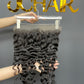 Top Virgin Indian Curly HD Lace Closure & Frontal #1B