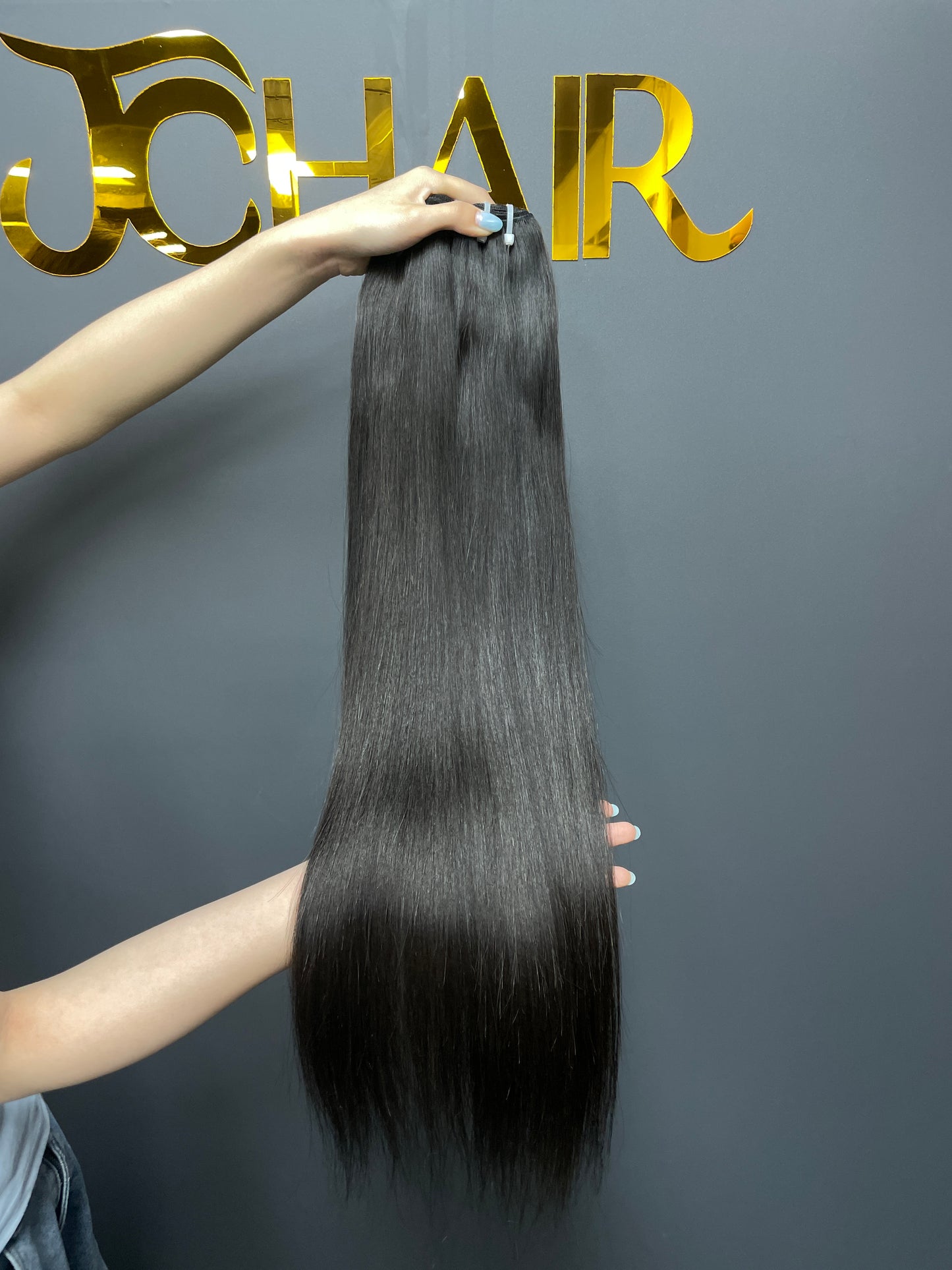 Raw Vietnamese Hair Double Drawn Bundle #1B - Bone Straight