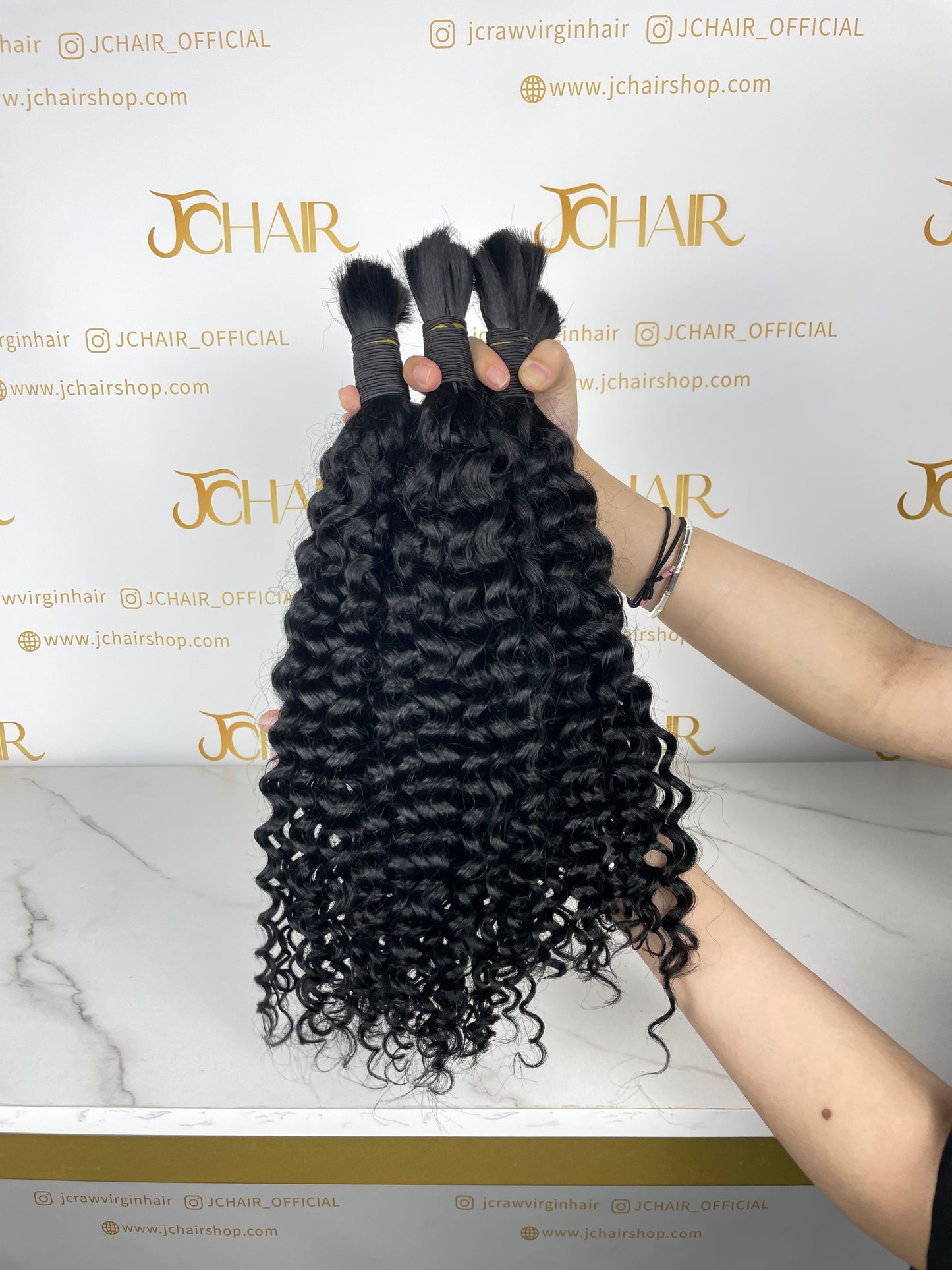 Bulk Hair Off the Track #1B - Italian Curly