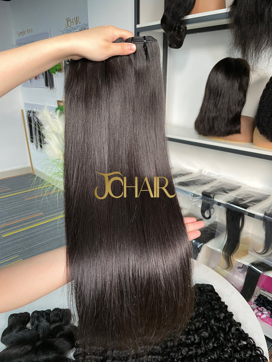 Raw Vietnamese Hair single drawn Bundle #1B - straight