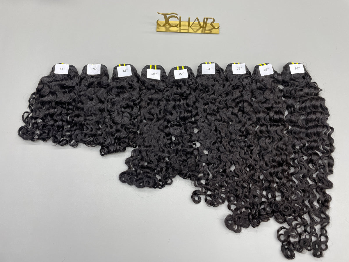 Top Burmese Virgin Hair Indian Curly Bundle #1B