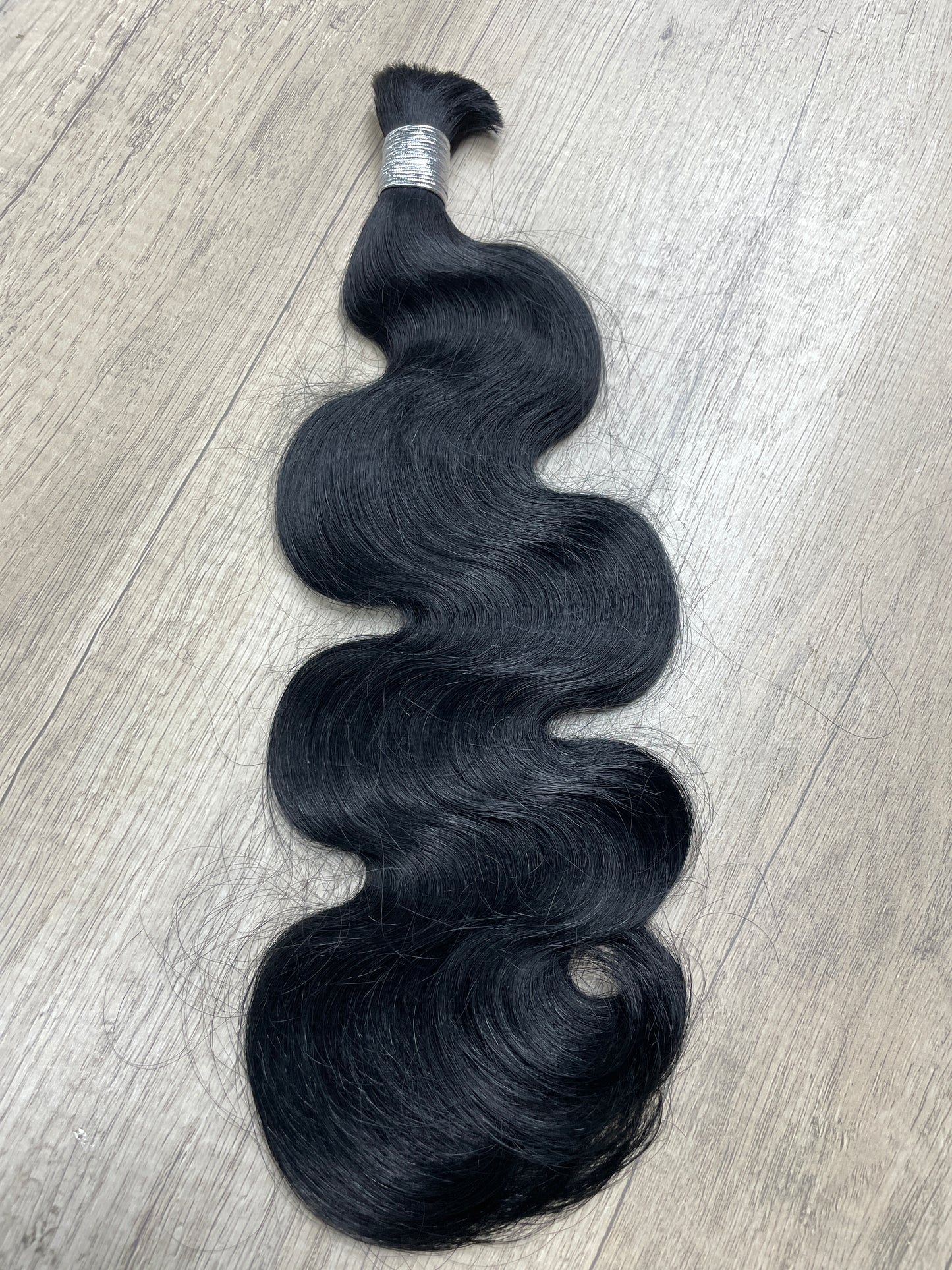 Bulk Hair Off the Track #1 jet black - body wave