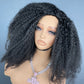 Half Wig #1B Afro Kinky Curly
