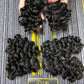 Twist human bulk hair #1B BC