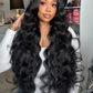 Wear and Go Glueless Wigs Pre Plucked Pre Cut #1B Body wave 180%